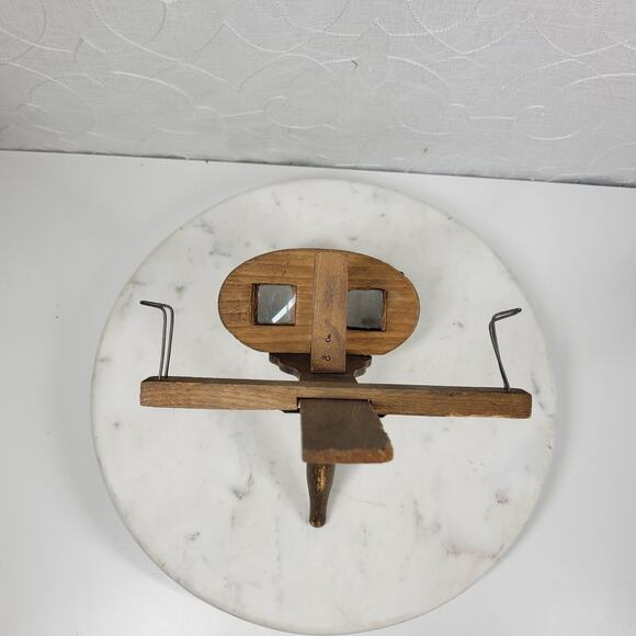 Antique 1900's American‎ Stereoscope 12" Brown Wooden Postcard Viewer - Picture 6 of 16